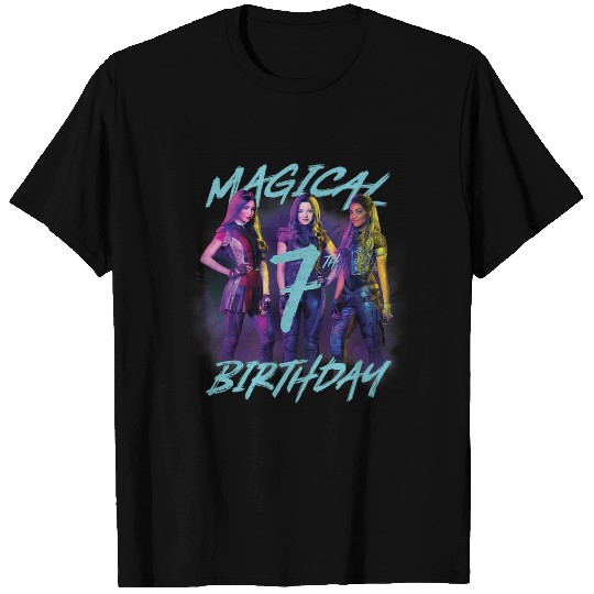 Disney Descendants 3 Magical 7th Birthday Group Poster T-Shirts