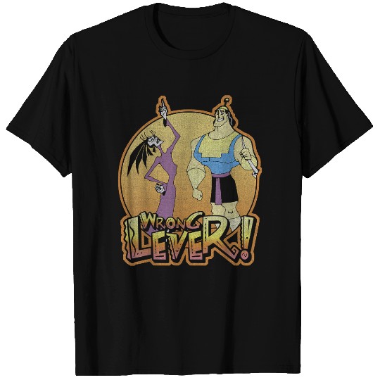 Disneyss Emperors New Groove Krock And Esma Wrong Lever T-Shirts