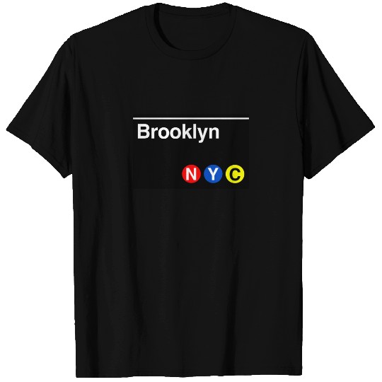 Brooklyn Subway Sign - New York City - T-Shirt