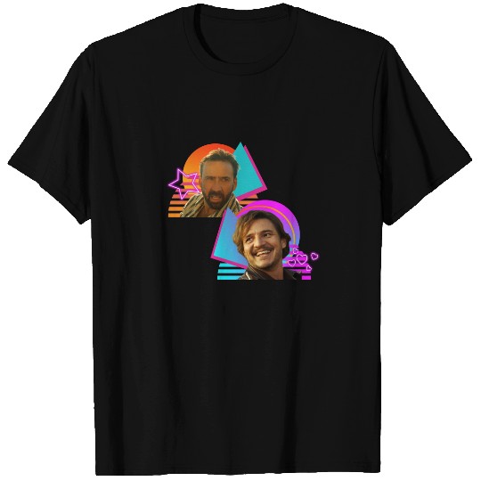 Pedro Pascal Nicolas Cage Meme Neon 80s Eighties Unisex