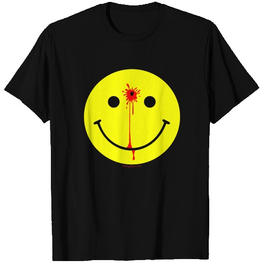 Smiley Face with a Bullet Hole - Have a Nice Day - Smiley Face - T-Shirt