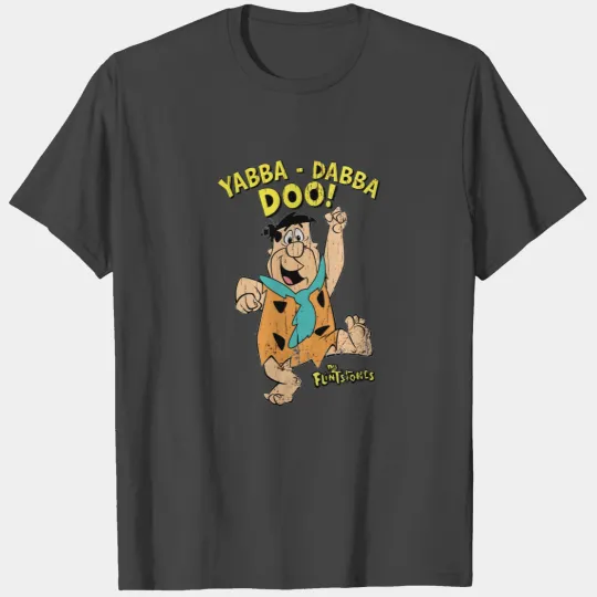 Fred Flintstone Yabba Dabba Doo The Flintstones Official Tee T-Shirt Mens Unisex
