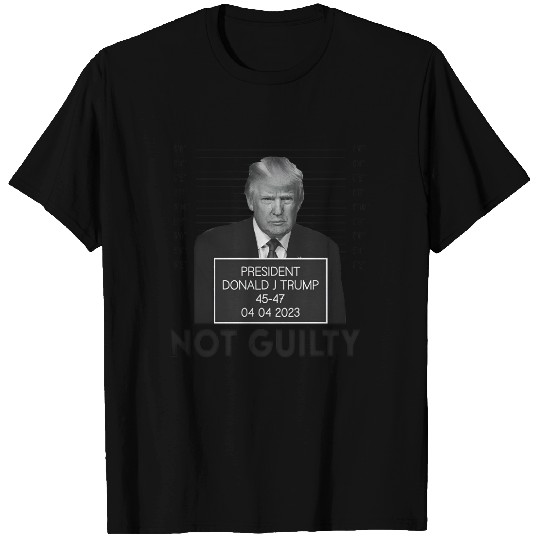 Funny Trump Mugshot Not Guilty Shirt