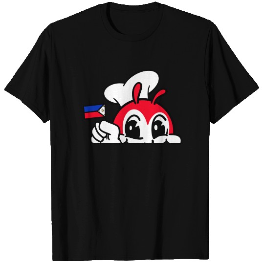 JOLLIBEE PEEKING PHILIPPPINE FLAG FILIPINO 2 T-Shirts