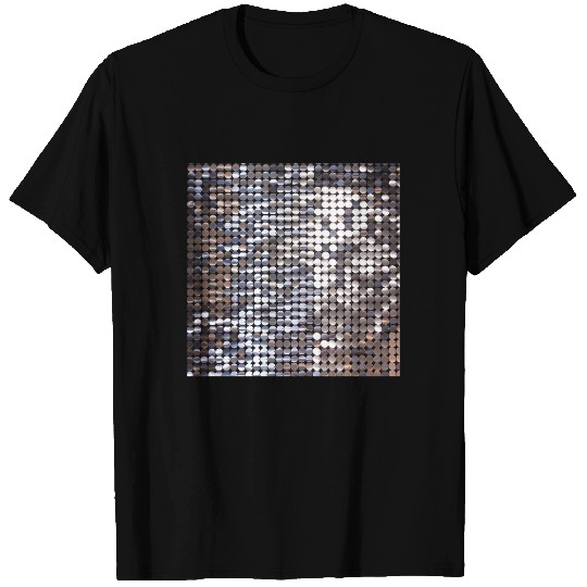 Silver Sparkling Sequin Look T-shirt