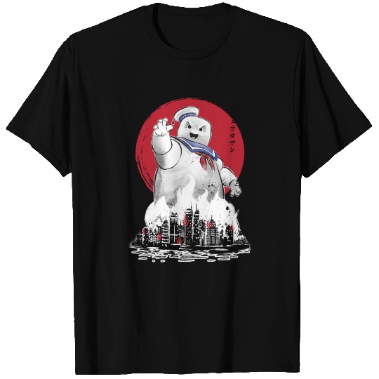 Marshmallow man sumi-e - Ghostbusters - T-Shirt