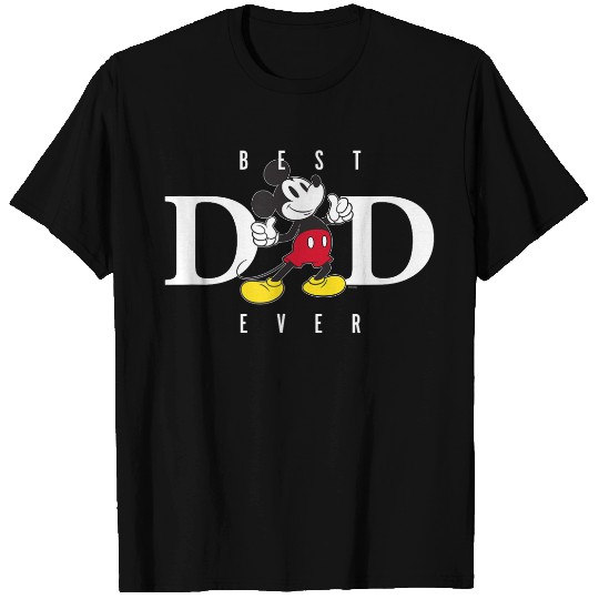 Disney Mickey Mouse Thumbs Up Best Dad Ever Fathers Day T-Shirts