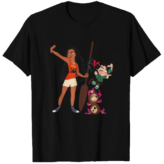 Disneyss Ralph Breaks The Internet Vanellope And Moana T-Shirts
