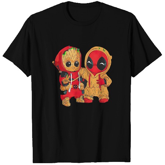 Groot and Deadpool Friends Funny T-shirt
