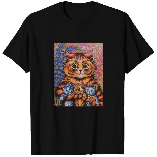A CAT  HER KITTENS - LOUIS WAIN T-Shirts