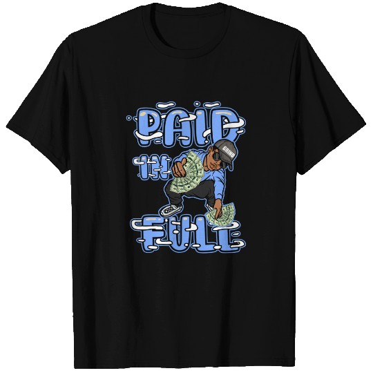UNC 5s Matching Shirts - Paid In Full Shirt for Jordan 5 University Blue "UNC"
