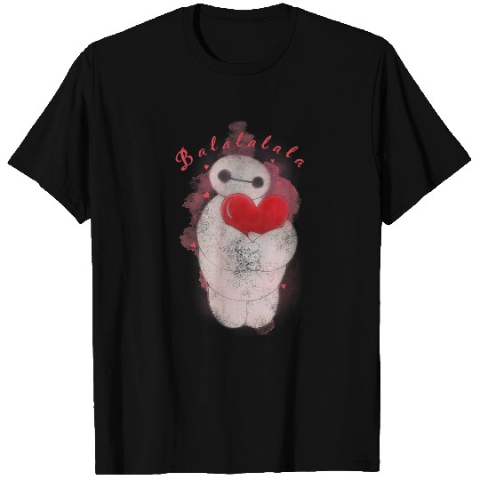 Disney Big Hero 6 Baymax Heart Portrait Graphic T-Shirts
