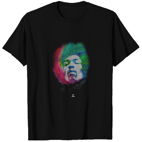 Jimi Hendrix Galaxy Face Rock Experience Tee T-Shirt