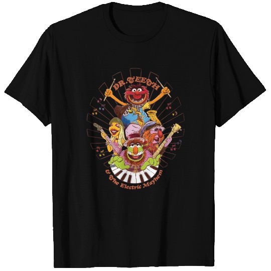 Disney The Muppets Dr Teeth Electric Mayhem Keyboard Band T-Shirts