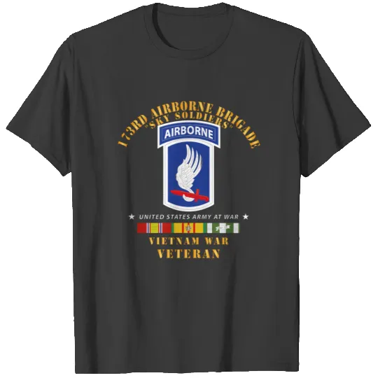 Army 173rd Airborne Bde sky soldierss Vietnam War V T Shirts