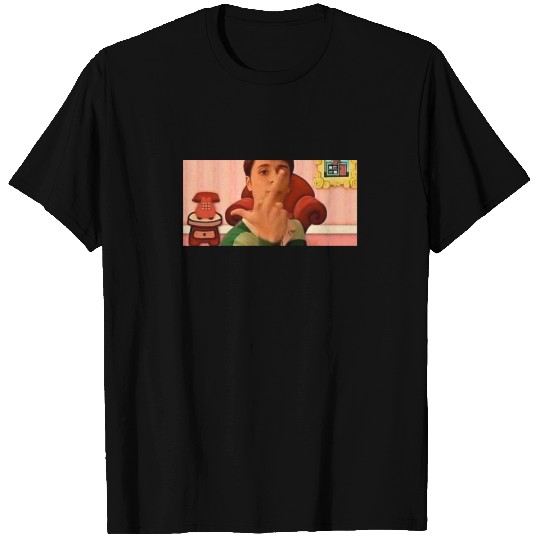 Steve from Blues Clues giving the middle fingerfunny T-Shirts