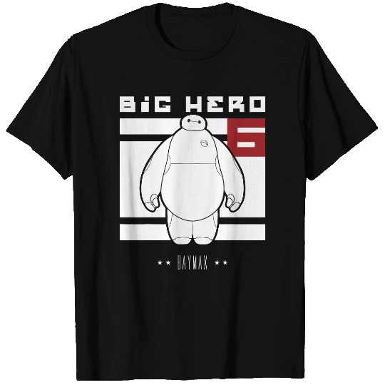 Disney Big Hero 6 Baymax All White Flag T-Shirts