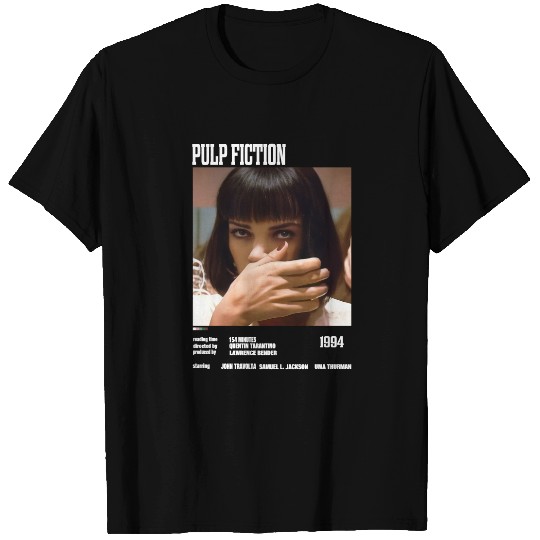 Pulp Fiction Tshirt Movie Poster Tees