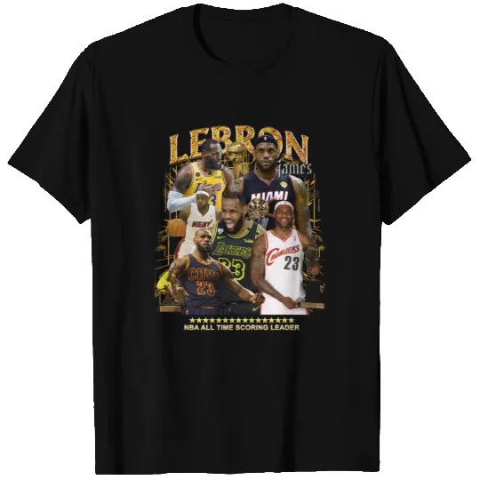LeBron James Basketball Vintage Graphic Tshirt - LeBron James Vintage Classic Retro T-Shirt