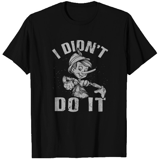 Disney Pinocchio 2022 I Didnt Do It Distressed Logo T-Shirts