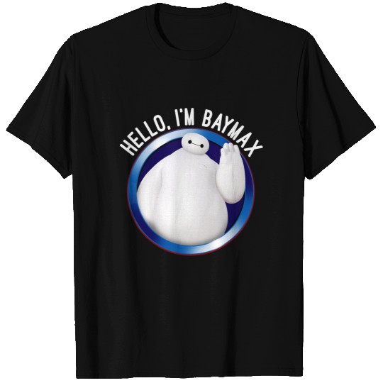 Disney Big Hero 6 Baymax Wave Hello Circle Graphic T-Shirts