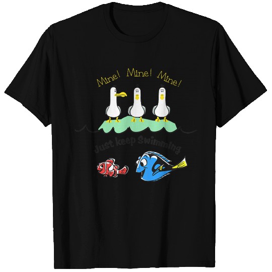 Disneyss Pixars Finding Nemo Dory Seagulls Just Keep Swimming T-Shirts