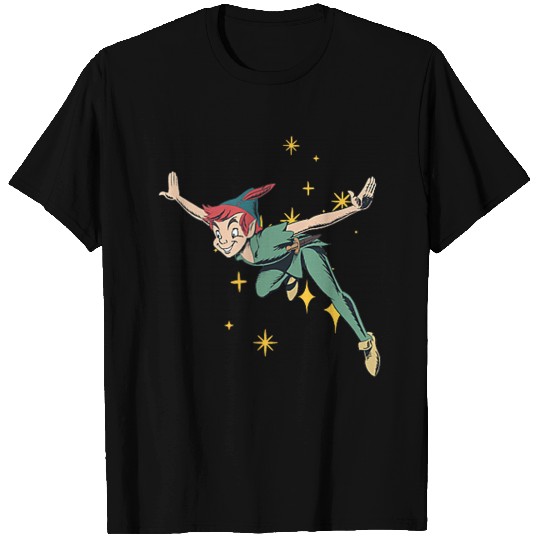 Disneyss Peter Pan Flying With Pixie Dust T-Shirts
