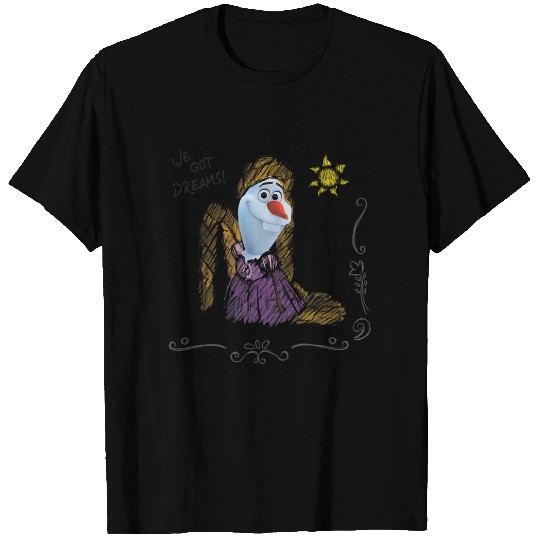 Disney Olaf Presents Rapunzel Costume Sketch T-Shirts
