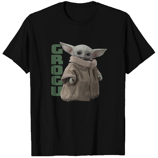 Grogu Character Name Graphic T-shirt