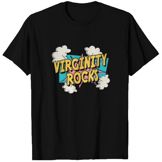 Virginity Rocks Original Trendy Comic T-Shirt