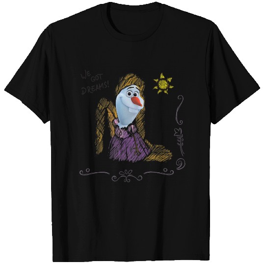 Disney Olaf Presents Rapunzel Costume Sketch T-Shirts