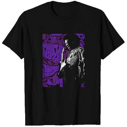 Jimi Hendrix Unisex Tee: Purple Haze