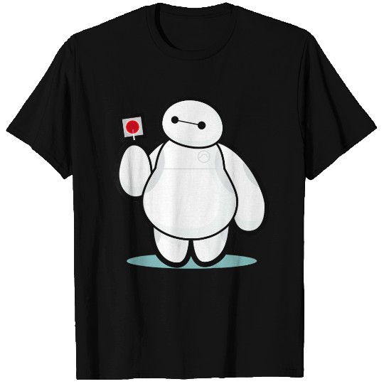 Disney Big Hero 6 Baymax With Lollipop Cute Shot T-Shirts