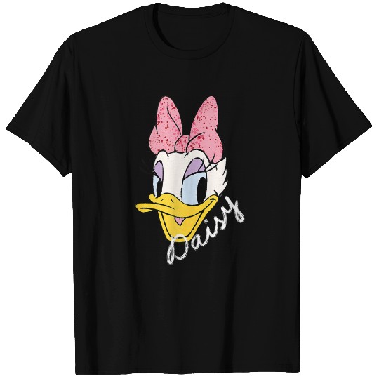 Disneyss Daisy Duck Sassy Glamorous Speckled Bow And Name T-Shirts