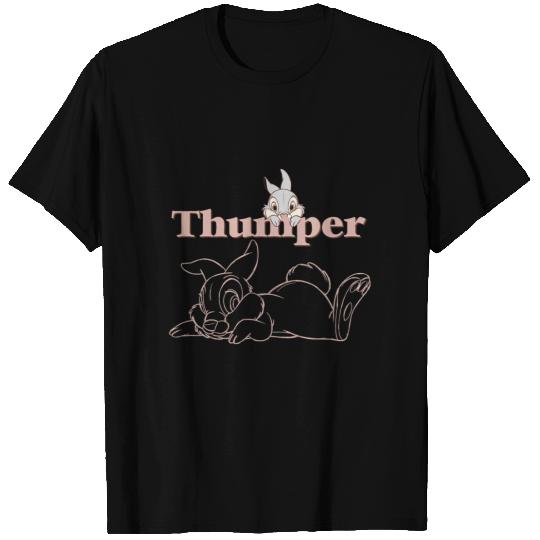 Disney Bambi Thumper Peach Outline T-Shirts