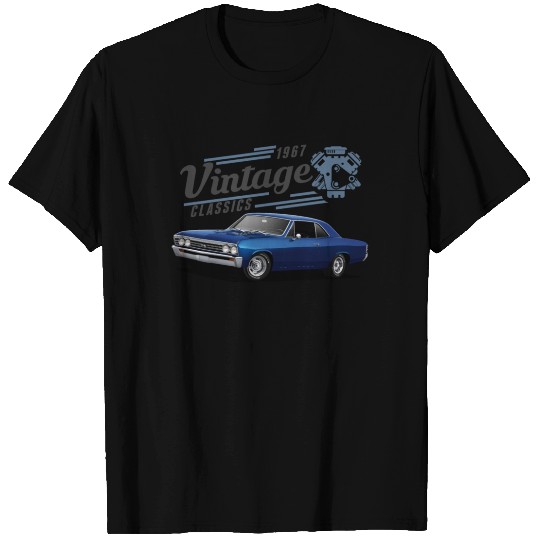 Vintage Chevelle and Engine T-shirt