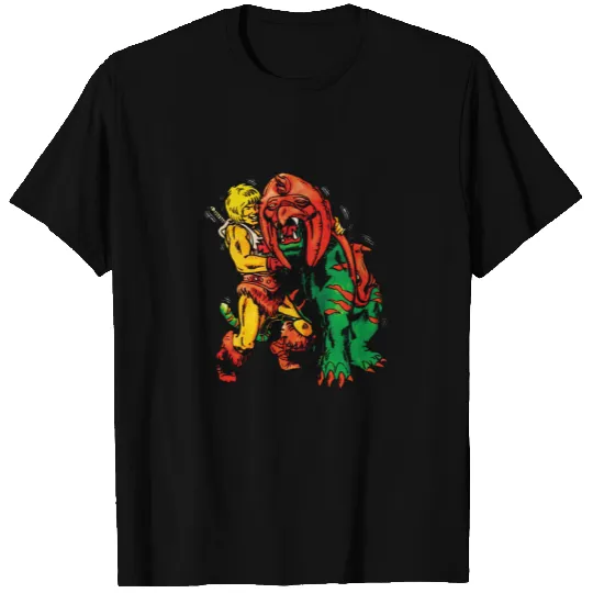 He-Man and Battle Cat - He Man Battle Cat - T-Shirt