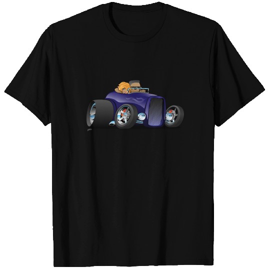 Highboy hot rod deep purple roadster T-shirt