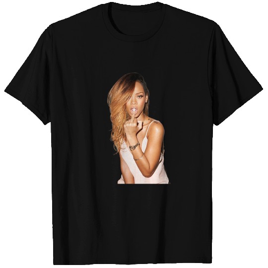 Rihanna Middle Finger Tshirt | Rihanna Graphic Tee