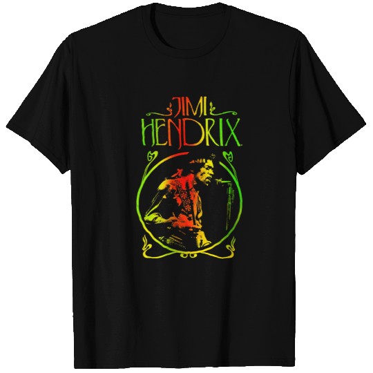 Jimi Hendrix Multicolor Print Tee