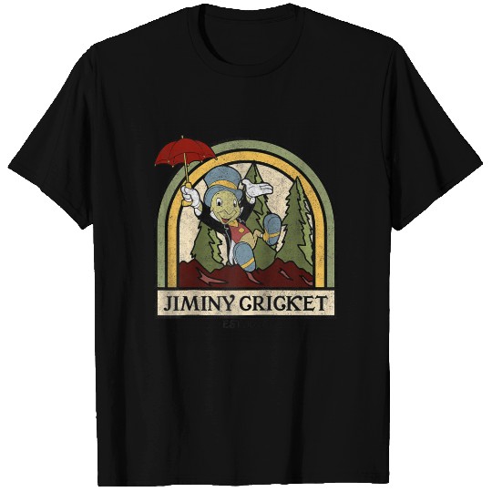 Disney Pinocchio Jiminy Cricket Established 1940 Raglan Baseball Tee T-Shirts