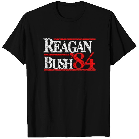 Reagan Bush 84 Funny Logo T-shirt