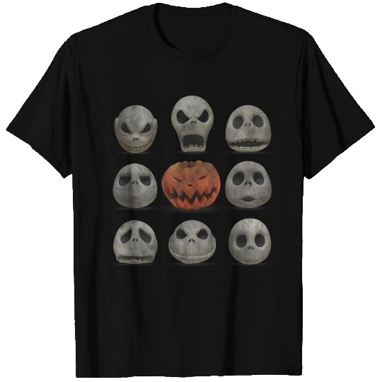 Disneyss Jack Skellington Halloween Facess T-Shirts