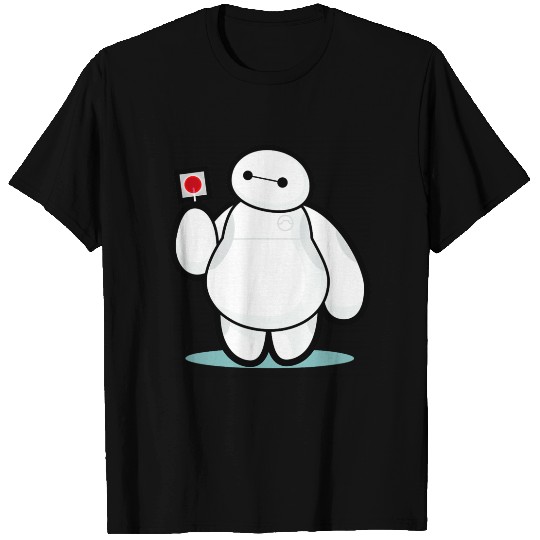 Disney Big Hero 6 Baymax With Lollipop Cute Shot T-Shirts