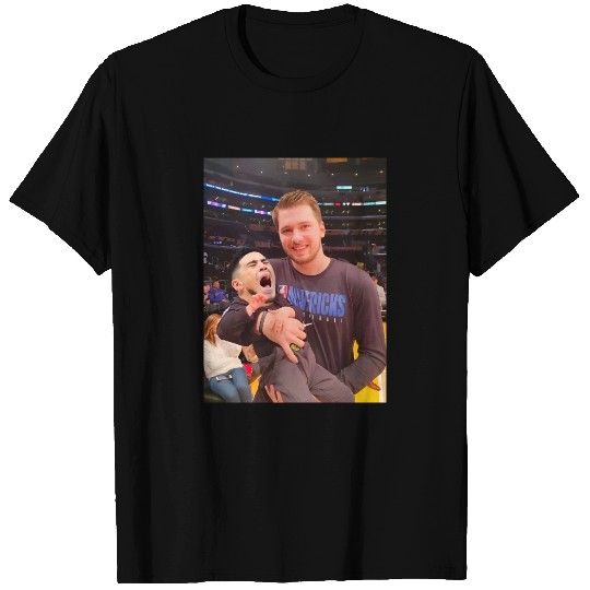 Luka Doncic Hold Devin Booker In The Arms T Shirt