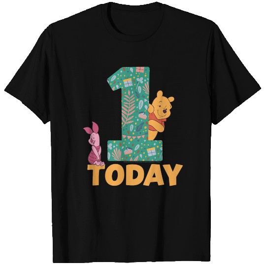 Kids Disneyss Winnie The Pooh Piglet Birthday 1 Year Old Today T-Shirts