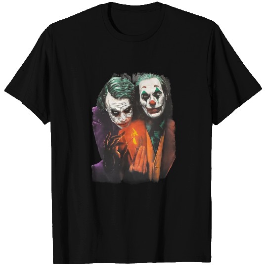 NEW- Joker's- Heath Ledger & Joaquin Phoenix - T-SHIRT