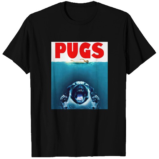 Jaws - Pug Version - Jaws Pugs - T-Shirt