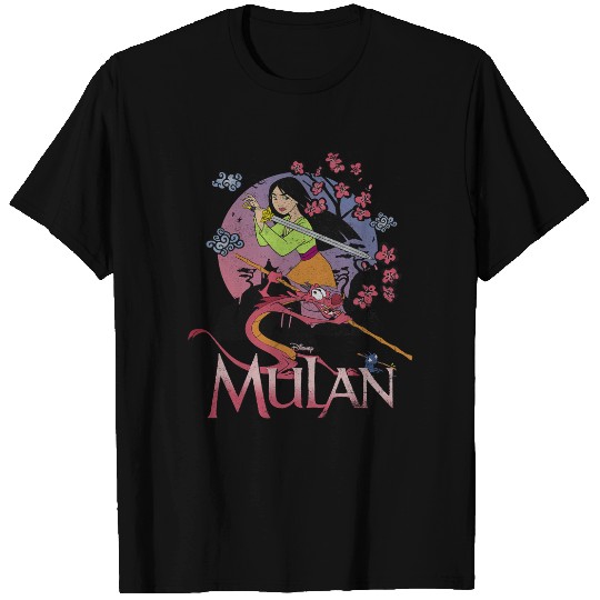 Disney Mulan Warrior Stance Sunset T-Shirts
