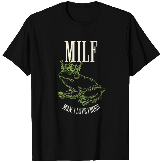 Frog Gift Man I Love Frogs Green Tree Frog Toad Nature Lover Funny T-Shirts